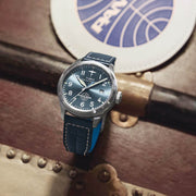 Timex x Pan Am® Waterbury Automatic Ace 41mm Leather Strap Watch #TW2Y38800