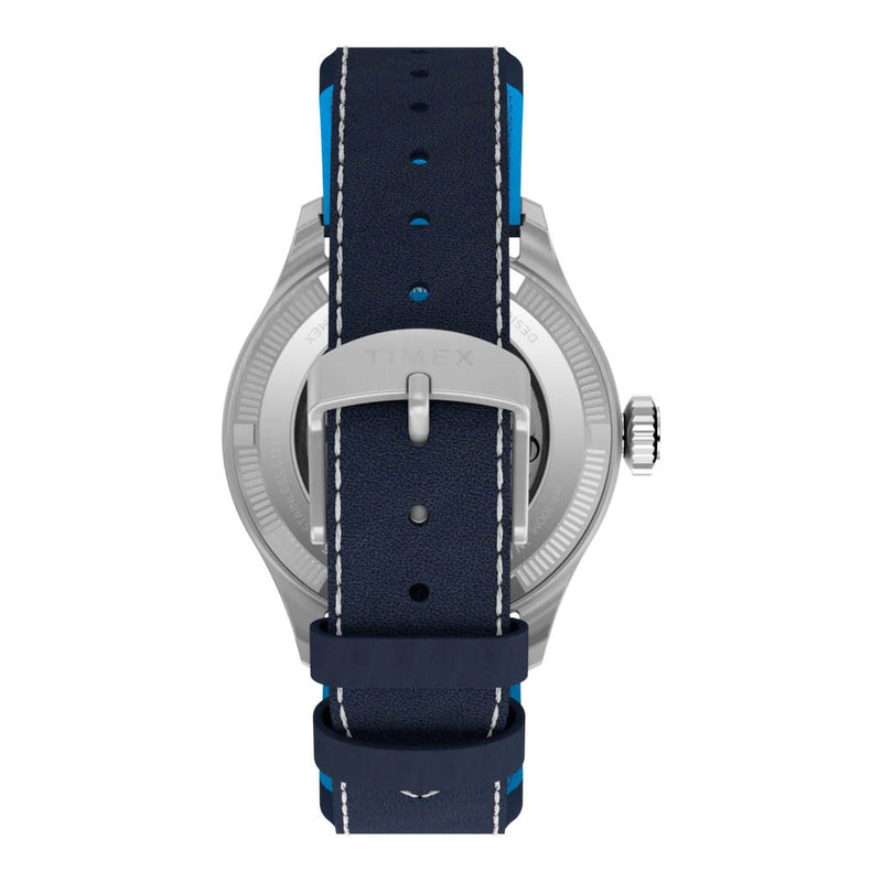 Timex x Pan Am® Waterbury Automatic Ace 41mm Leather Strap Watch #TW2Y38800