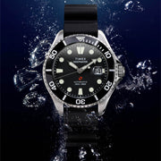 Timex Deepwater Meridian 200 Automatic 44mm HNBR Rubber Strap Watch #TW2Y40000
