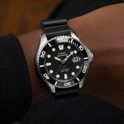 Timex Deepwater Meridian 200 Automatic 44mm HNBR Rubber Strap Watch #TW2Y40000