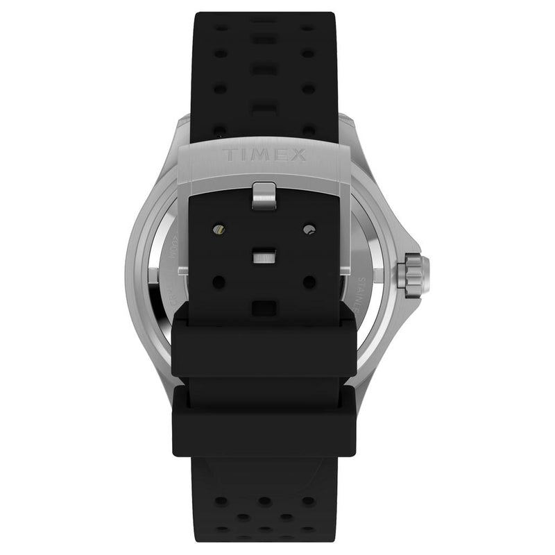 Timex Deepwater Meridian 200 Automatic 44mm HNBR Rubber Strap Watch #TW2Y40000