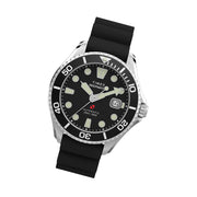 Timex Deepwater Meridian 200 Automatic 44mm HNBR Rubber Strap Watch #TW2Y40000