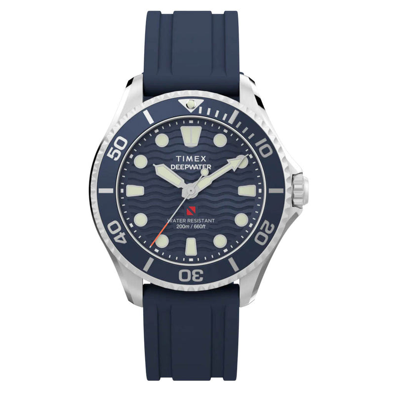 Timex Deepwater Meridian 200 38mm HNBR Rubber Strap Watch #TW2Y40300