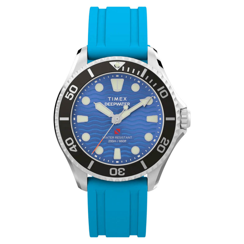 Timex Deepwater Meridian 200 38mm HNBR Rubber Strap Watch #TW2Y40400