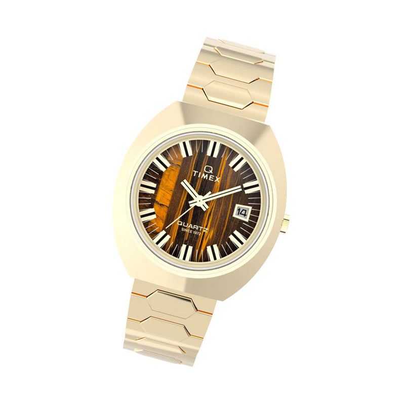 Timex® Q 1972 Time Machine Reissue 39mm Stainless Steel Bracelet Watch #TW2Y45200