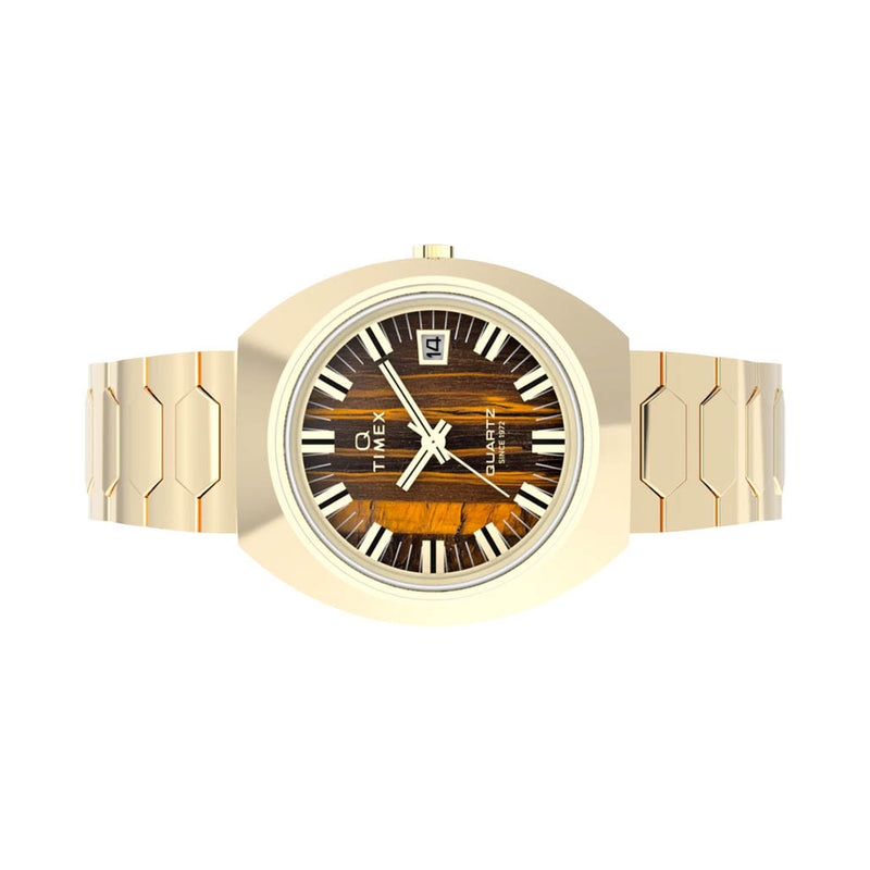 Timex® Q 1972 Time Machine Reissue 39mm Stainless Steel Bracelet Watch #TW2Y45200