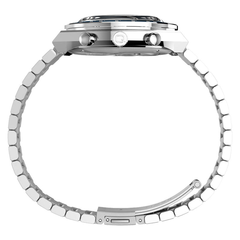 Timex x Peanuts® Q Timex® Chronograph 40mm Stainless Steel Bracelet Watch #TW2Y45300