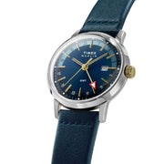 Timex Marlin® Quartz GMT 40mm Leather Strap Watch #TW2Y47900