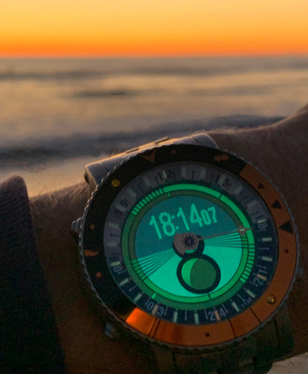 YES V7 Titanium World Time Watch with Titanium Bracelet #7S-SO-S3