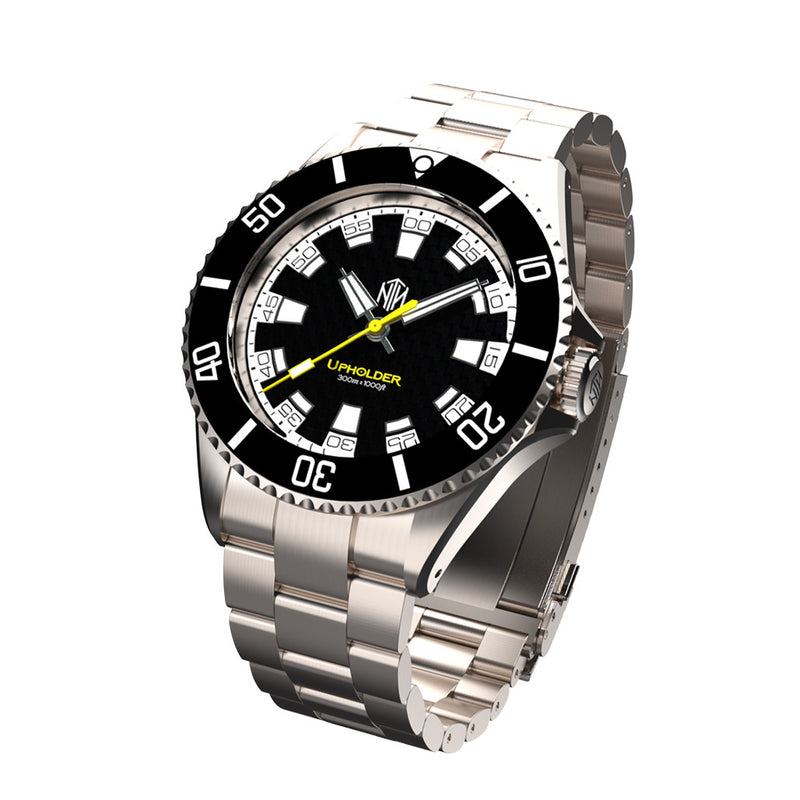 NTH Upholder 300M Automatic Dive Watch No Date Tilt