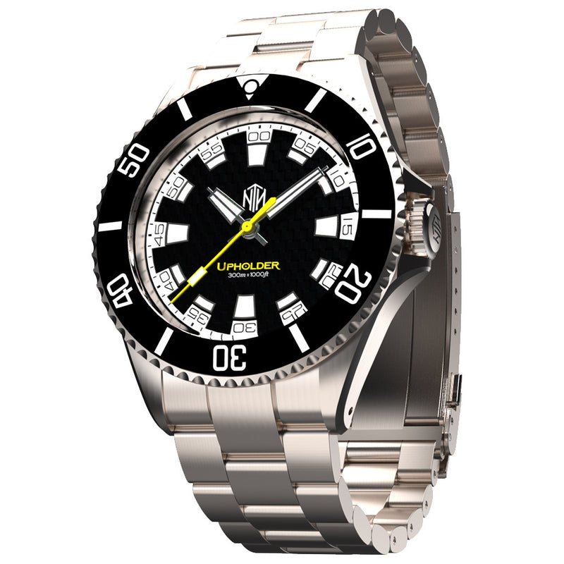 NTH Upholder 300M Automatic Dive Watch No Date Zoomed
