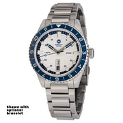 Varsity Watch with white and blue color scheme, automatic diver VW-01