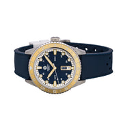 Varsity Automatic Watch with Blue Dial and Gold Accents #VW-02