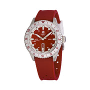 Varsity Automatic Watch with Red Dial and White Accents #VW-03