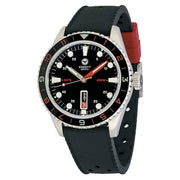Varsity Automatic Watch with Black Dial, Red and White Accents #VW-05
