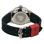 Varsity Automatic Watch with Black Dial, Red and White Accents #VW-05