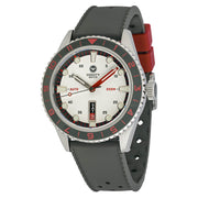 Varsity Automatic Watch with White Dial, Grey and Red Accents #VW-06