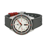 Varsity Automatic Watch with White Dial, Grey and Red Accents #VW-06