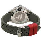 Varsity Automatic Watch with White Dial, Grey and Red Accents #VW-06
