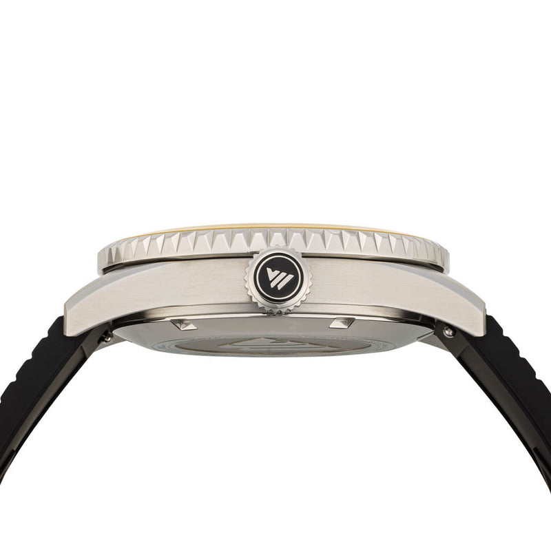 Varsity Automatic Watch with Purple Dial and Yellow Accents #VW-07