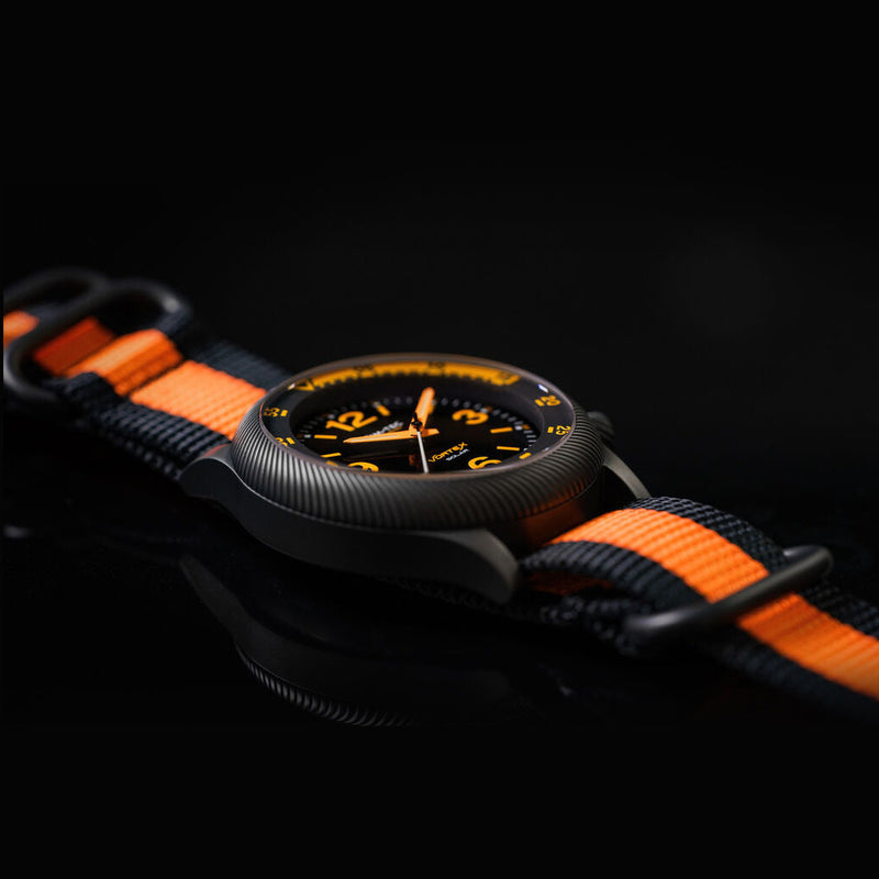 Lum-Tec 42mm Solar Powered Military Watch with Double Dome Sapphire Crystal #Vortex-D3