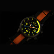 Lum-Tec 42mm Solar Powered Military Watch with Double Dome Sapphire Crystal #Vortex-D3