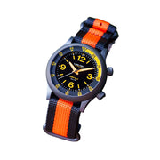 Lum-Tec 42mm Solar Powered Military Watch with Double Dome Sapphire Crystal #Vortex-D3 tilt