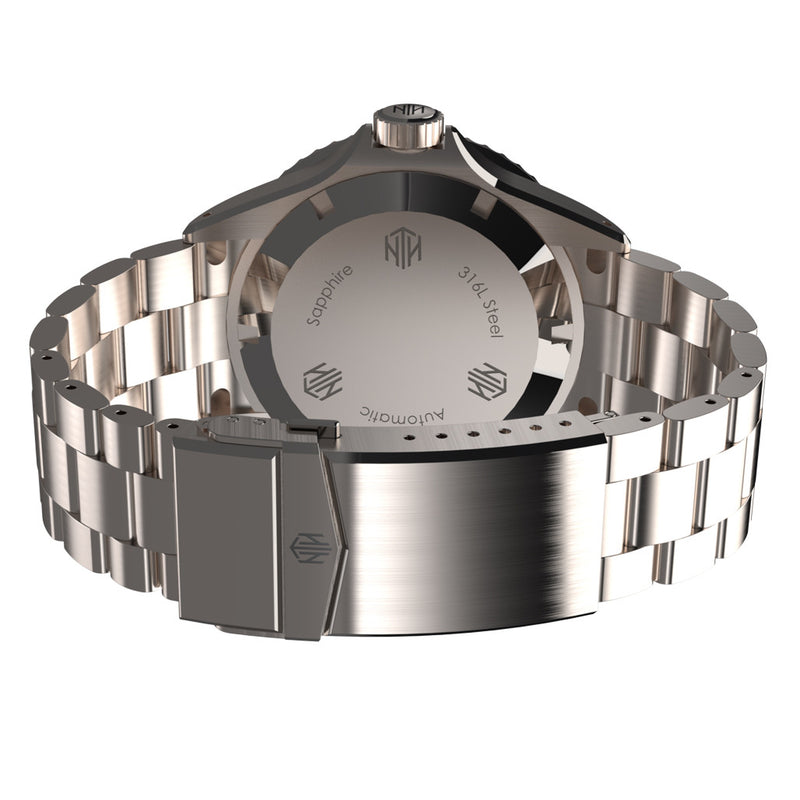 NTH Swiftsure 610-Meter Hi-Beat Automatic Dive Watch with Blue Dial #WW-2K1-SKSN back