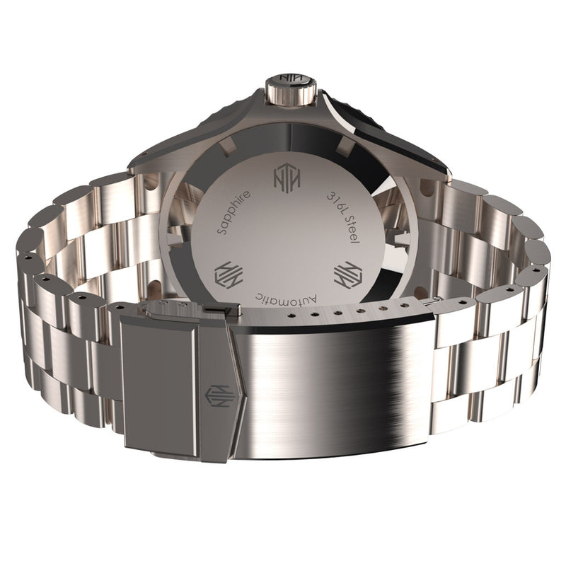 NTH Swiftsure 610-Meter Hi-Beat Automatic Dive Watch without Date #WW-2K1-SWSN back
