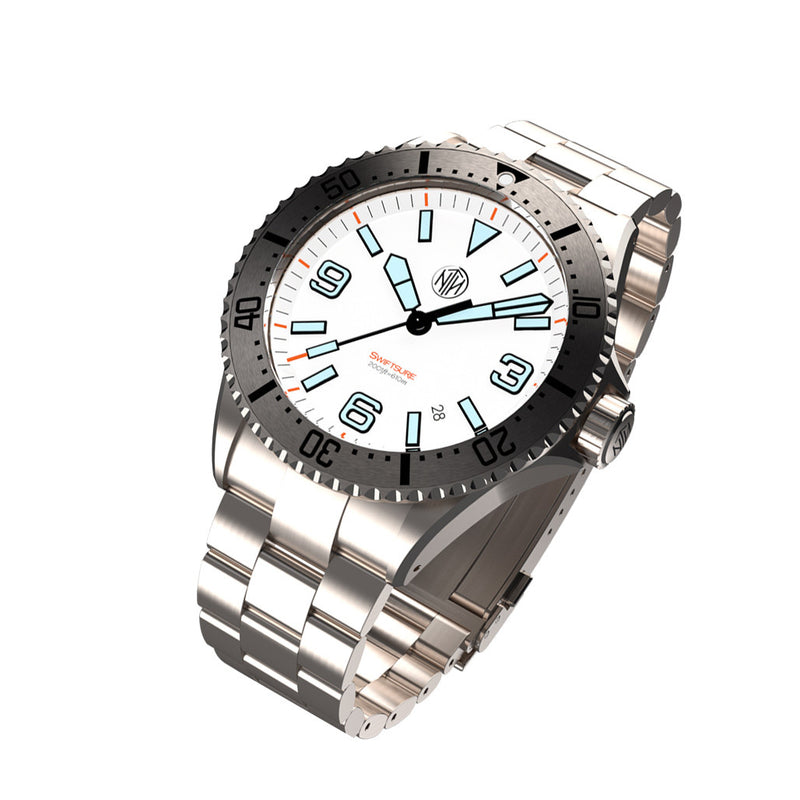 NTH Swiftsure 610-Meter Hi-Beat Automatic Dive Watch with Date #WW-2K1-SWSD tilt