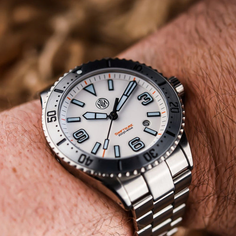 NTH Swiftsure 610-Meter Hi-Beat Automatic Dive Watch with Date #WW-2K1-SWSD wrist