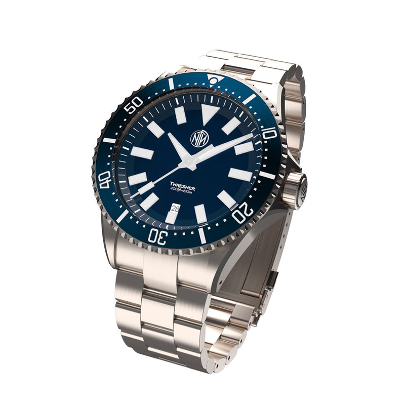 NTH Thresher 610-Meter Hi-Beat Automatic Dive Watch with Date Window #WW-2K1-TESD tilt