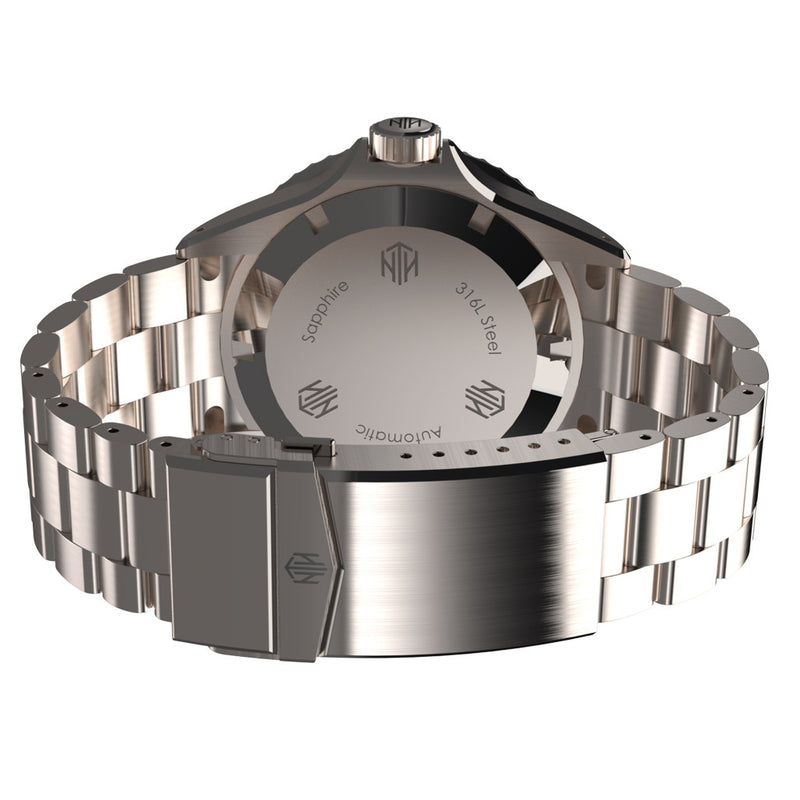 NTH Thresher 610-Meter Hi-Beat Automatic Dive Watch with Date #WW-2K1-TWSD back