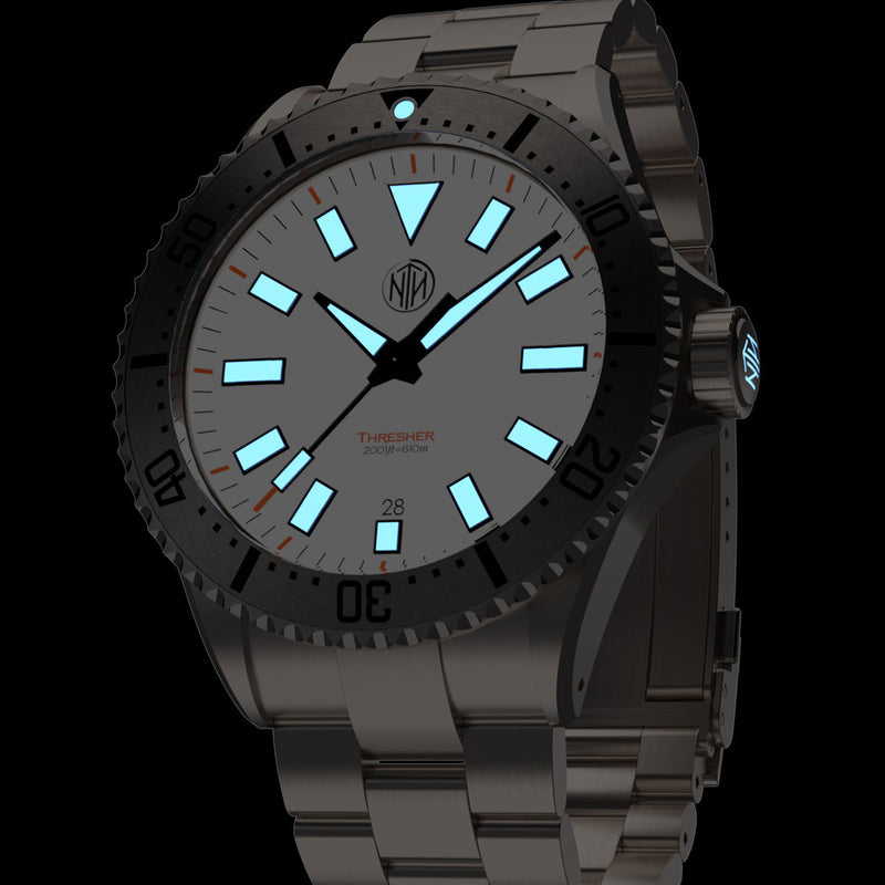 NTH Thresher 610-Meter Hi-Beat Automatic Dive Watch with Date #WW-2K1-TWSD lume