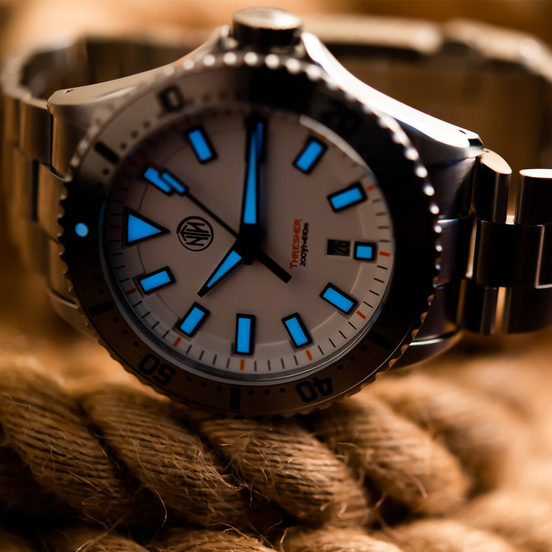 NTH Thresher 610-Meter Hi-Beat Automatic Dive Watch with Date #WW-2K1-TWSD lume