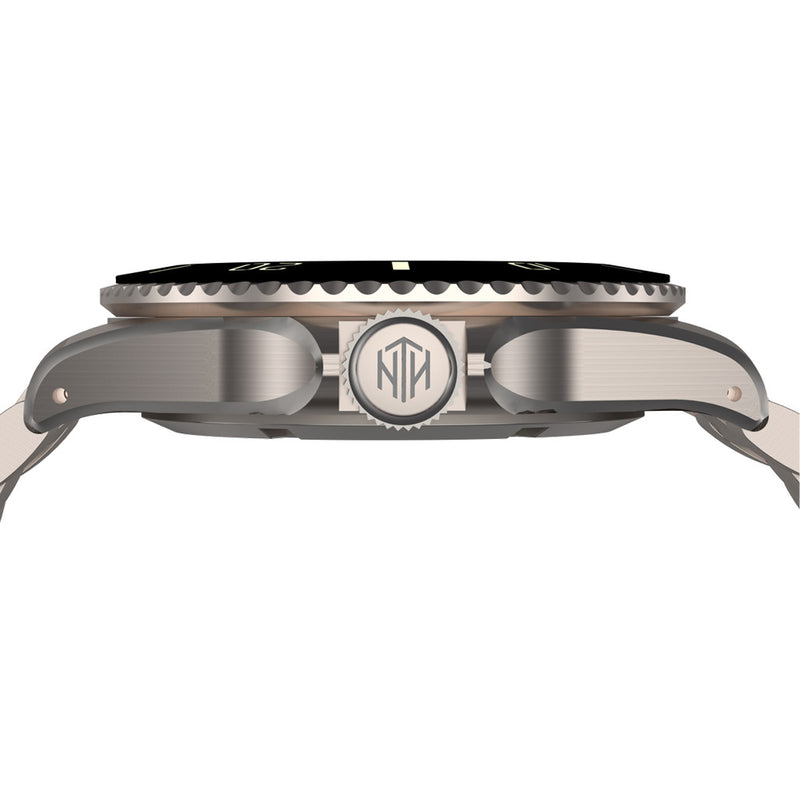 NTH Polar White Hi-Beat Automatic Dive Watch with Date #WW-NTH-BPWD