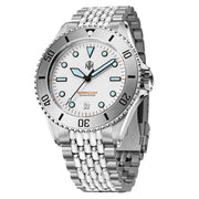 NTH Polar White Hi-Beat Automatic Dive Watch with Date #WW-NTH-BPWDB