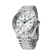 NTH Polar White Hi-Beat Automatic Dive Watch with Date #WW-NTH-BPWDB