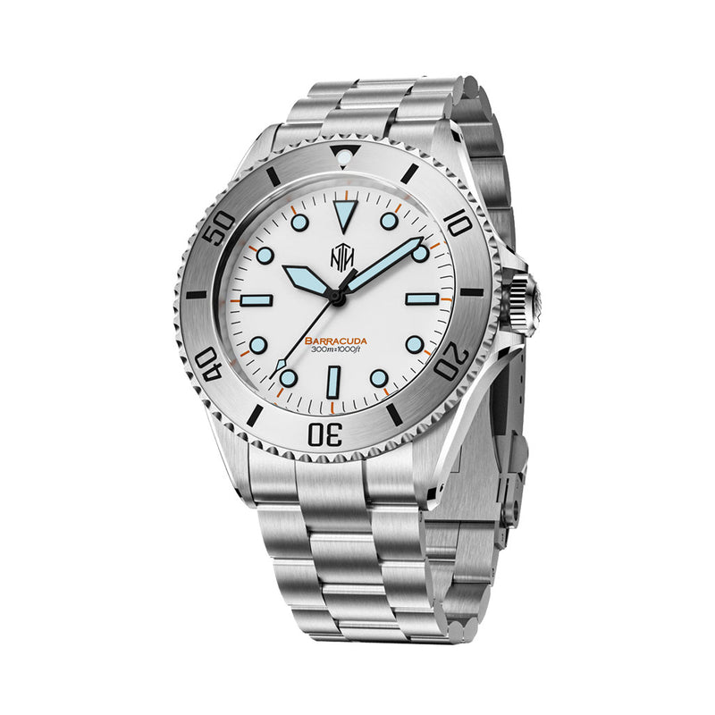 NTH Polar White Hi-Beat Automatic Dive Watch without Date #WW-NTH-BPWN