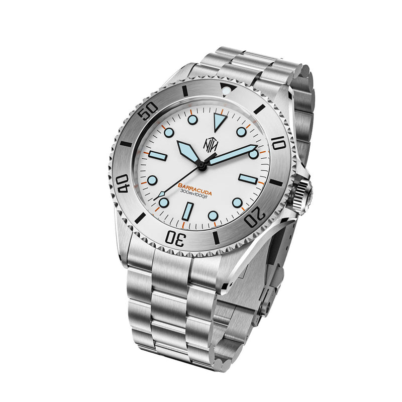 NTH Polar White Hi-Beat Automatic Dive Watch without Date #WW-NTH-BPWN
