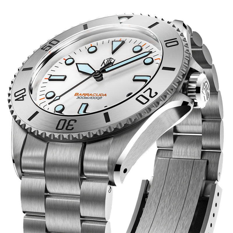 NTH Polar White Hi-Beat Automatic Dive Watch without Date #WW-NTH-BPWN