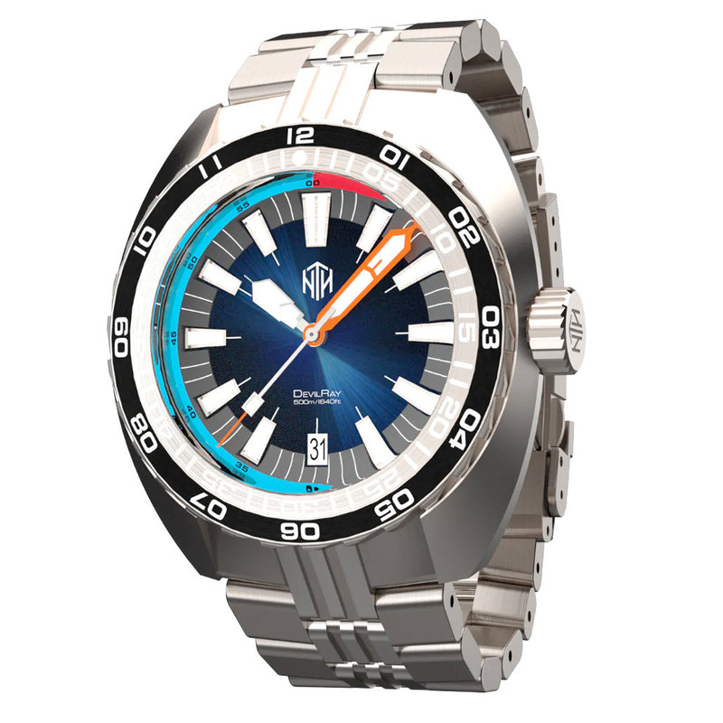 NTH DevilRay 500-Meter Automatic Dive Watch with an AR Sapphire Crystal #WW-NTH-DRED zoom
