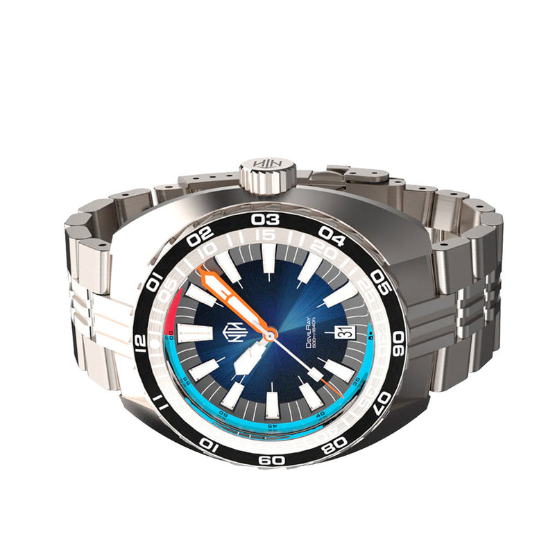 NTH DevilRay 500-Meter Automatic Dive Watch with an AR Sapphire Crystal #WW-NTH-DRED side