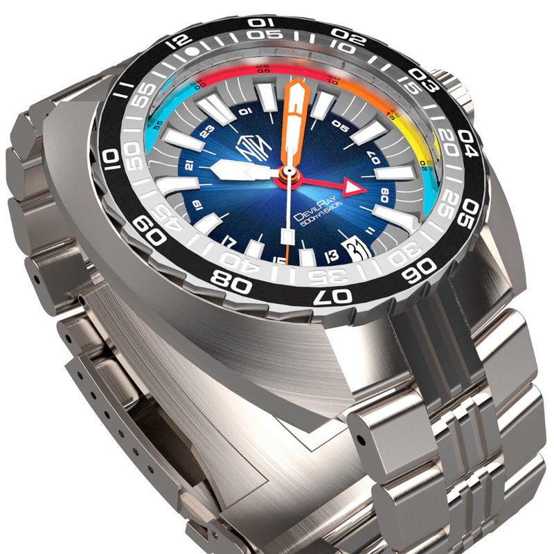 NTH DevilRay 500-Meter Automatic Dive Watch with GMT Function #WW-NTH-DREG lifestyle