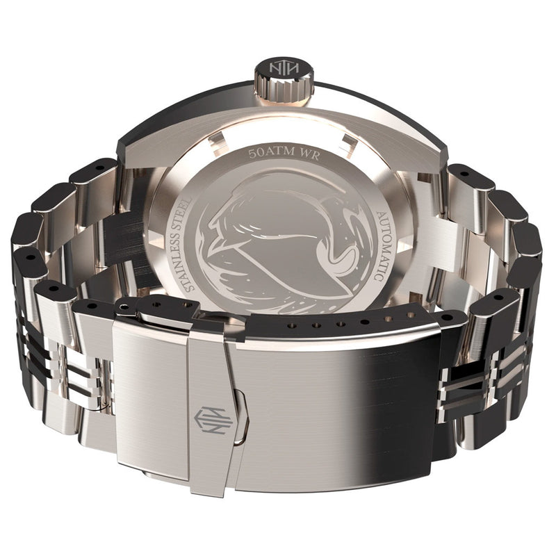 NTH DevilRay 500-Meter Automatic Dive Watch with GMT Function #WW-NTH-DREG back