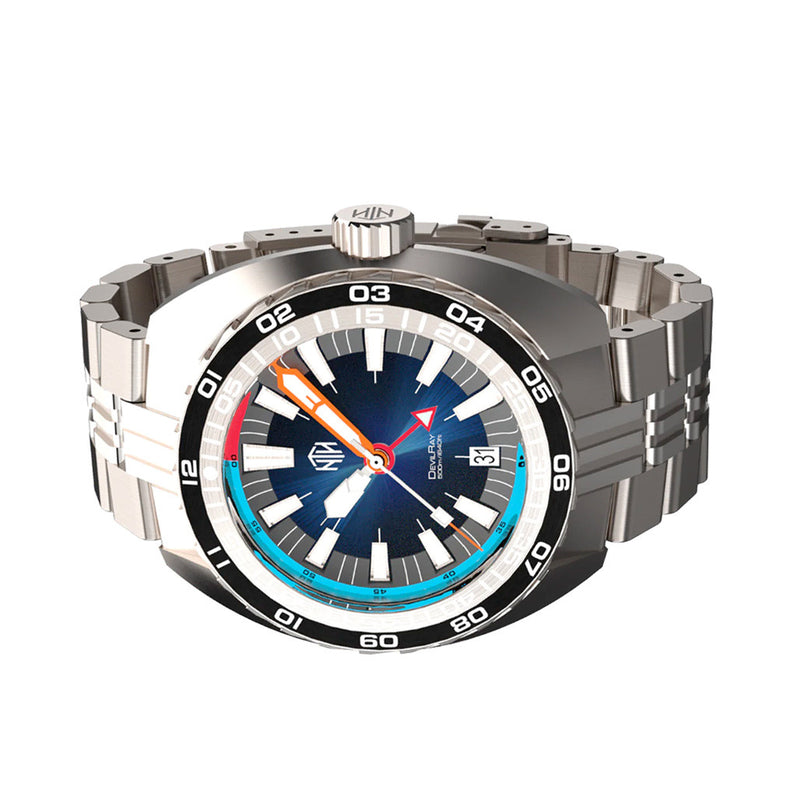 NTH DevilRay 500-Meter Automatic Dive Watch with GMT Function #WW-NTH-DREG side