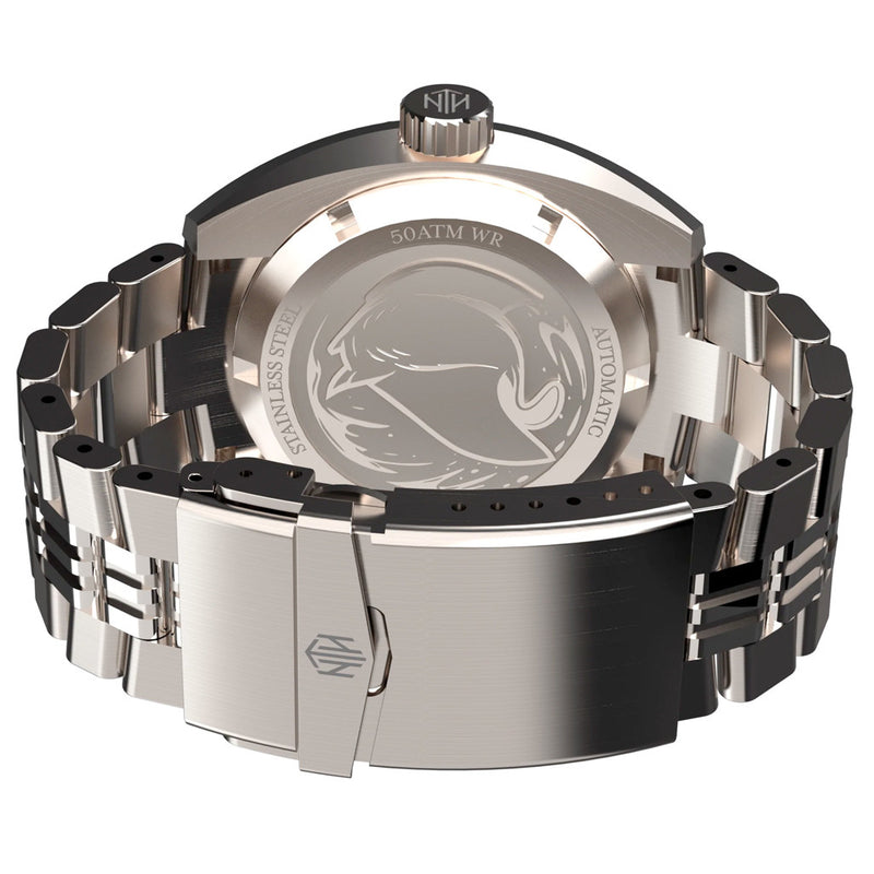 NTH DevilRay 500-Meter Automatic Dive Watch with an AR Sapphire Crystal #WW-NTH-DREN back