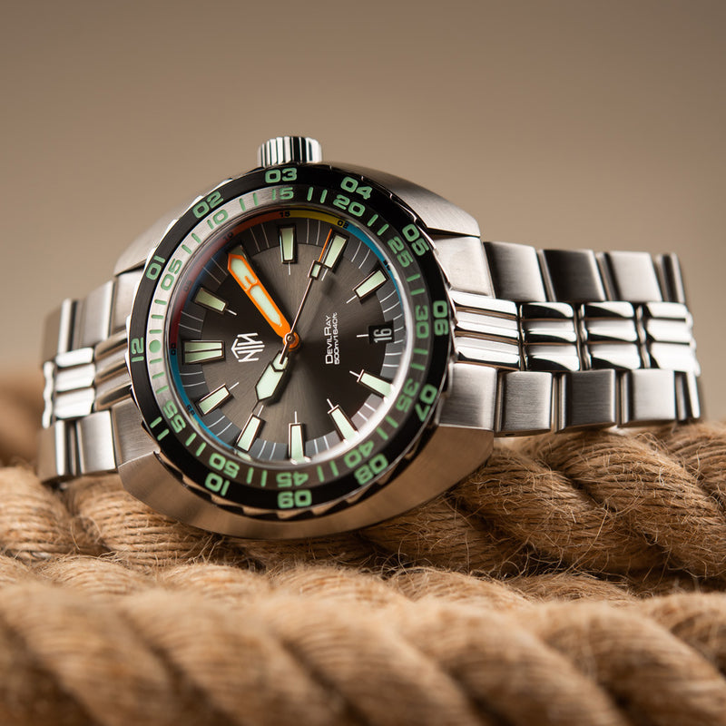 NTH DevilRay 500-Meter Automatic Dive Watch with Black Dial and Date #WW-NTH-DRKD lifestyle