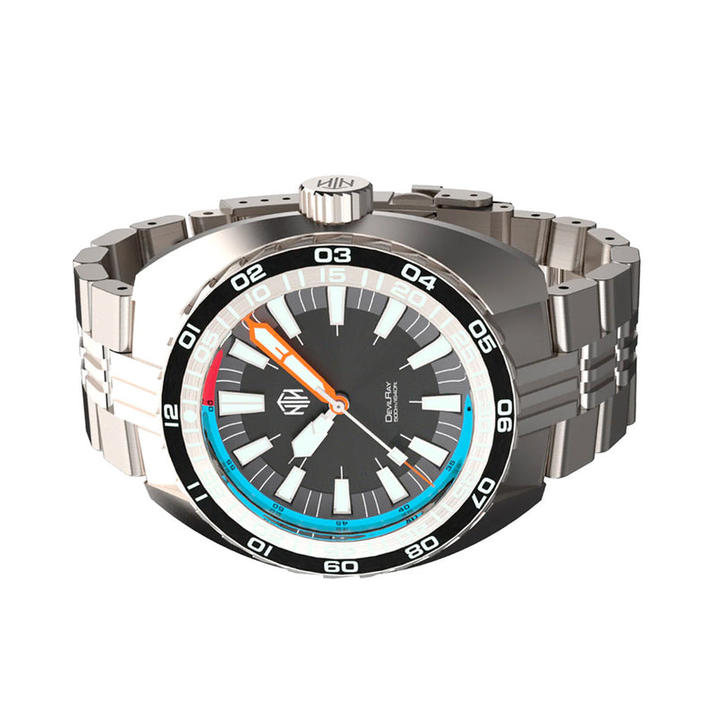 NTH DevilRay 500-Meter Automatic Dive Watch with Black Dial #WW-NTH-DRKN side