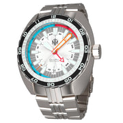 NTH DevilRay 500-Meter Automatic Dive Watch with White Dial and GMT Function #WW-NTH-DRWG zoom